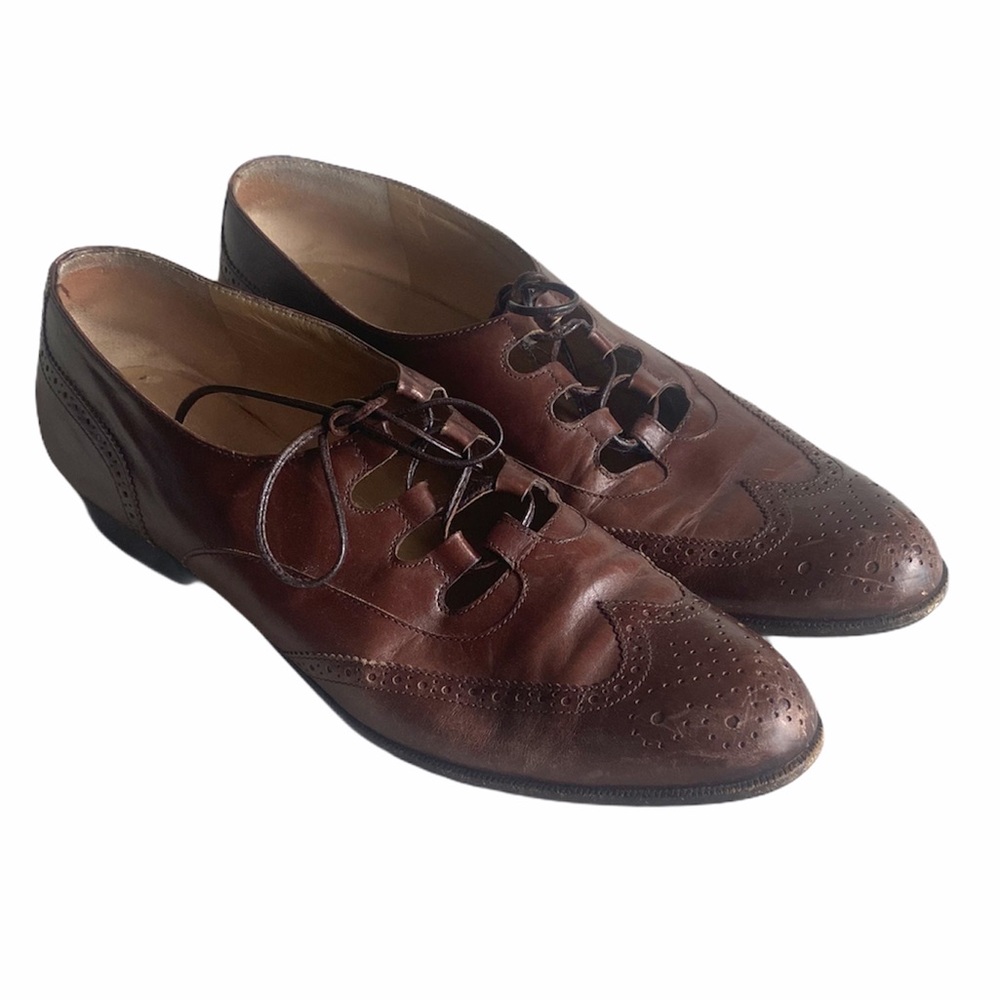 Salvatore Ferragamo Lace Up Shoes Size 8.5